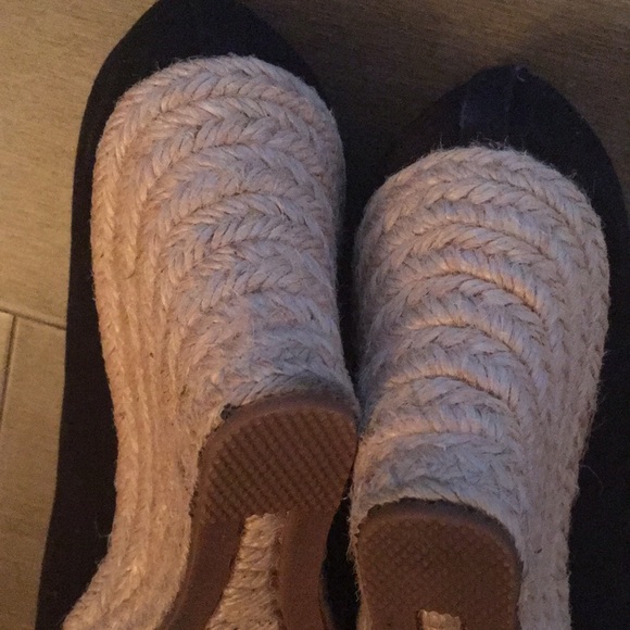 JCrew black wedge espadrilles 7.5 - Picture 8 of 9